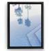 Ebern Designs Poolside by Sisi & Seb Modern Wall Art Decor - Floating Canvas Frame Canvas, Glass | 30 H x 20 W x 0.75 D in | Wayfair