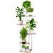 Arlmont & Co. Rhaelyn Plant Stand Wood/Metal/Manufactured Wood in White | 52 H x 23 W x 23 D in | Wayfair 914108C3293643538E99D02AA3E23FB8