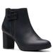 Clarks Bayla Glow - Womens 6.5 Black Boot Medium