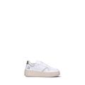 D.A.T.E. Sneaker donna bianca/oro in pelle