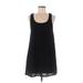 Forever 21 Casual Dress - A-Line Scoop Neck Sleeveless: Black Print Dresses - Women's Size Medium