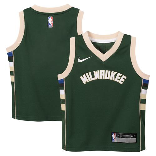 Milwaukee Bucks Nike Replica Icon Jersey - Custom Kids