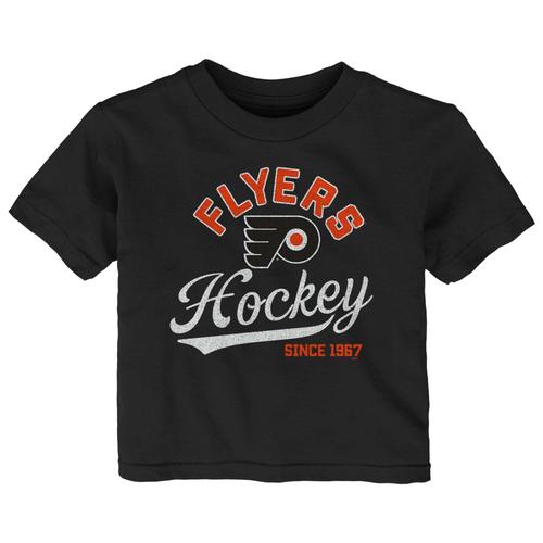 Schwarzes Kleinkind-T-Shirt „Philadelphia Flyers Take The Lead“.