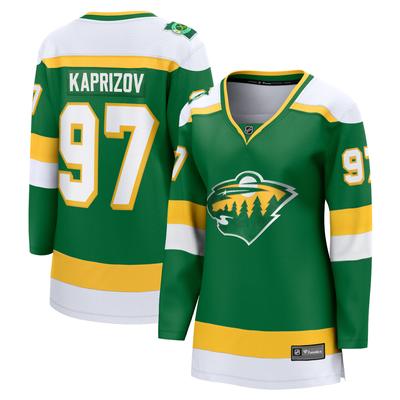 Grünes Minnesota Wild-Ersatztrikot für Damen von Kirill Kaprizov, Premier Breakaway-Spielerin Image