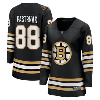 Schwarzes Boston Bruins Premier Breakaway-Spielertrikot zum 100. Jubiläum von David Pastrnak für Damen von Fanatics