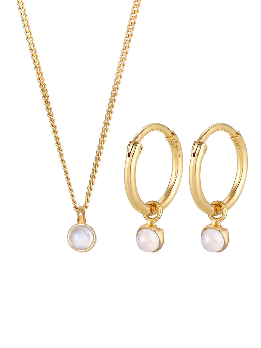 Elli PREMIUM Schmuckset Damen gold, 40