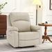 MCombo Small-Wide Power Lift Recliner Chair with Massage and Heat for Short People, Faux Leather R7410