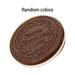 MANNYA Women Girls Chocolate Cookie Mini Pocket Mirror With Comb Princess Portable Sand