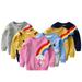 Godderr Boys Girls Knit Sweaters Jacket for Kids Baby Autumn Winter New Cartoon Knit Sweat 2-8Y Baby Knit Pullover Sweater Cotton Warm Sweatshirt