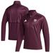 Men's adidas Maroon Texas A&M Aggies Sideline Quarter-Zip Pullover Top