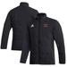 Men's adidas Black Miami University RedHawks Midweight Full-Zip Jacket