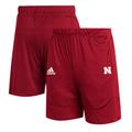 Men's adidas Scarlet Nebraska Huskers Sideline 21 Knit Shorts