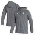 Men's adidas Gray Rhode Island Rams Tiro 21 Full-Zip Windbreaker Jacket