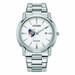 Men's Citizen Watch Silver Catholic University Cardinals Eco-Drive White Dial Stainless Steel