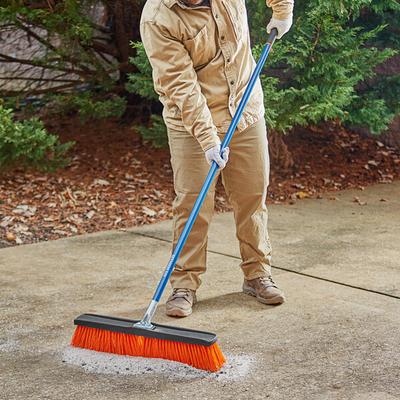 Seymour S400 Jobsite 82018 24" Rough Surface Street Push Broom with 60" Fiberglass Handle