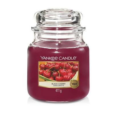 YANKEE CANDLE - Glas Black Cherry Kerzen 411 g