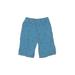 Toughskins Khaki Shorts: Blue Bottoms - Kids Boy's Size Large - Medium Wash