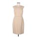 The Limited Casual Dress - Sheath: Tan Solid Dresses - Women's Size 8