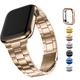 Fullmosa Compatible With Apple Watch Straps Ultra 2 Ultra 49mm, Upgraded Version Stainless Steel Apple Watch Strap with Case for Apple Watch Ultra Band for Apple Watch Strap Women Men, Rose Gold