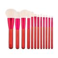 Brush Sets 12 Set Of Makeup Brushes Set Solid Wood Pearl Brush Handle for Blush Brush Foundation Beauty Brush