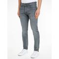 5-Pocket-Jeans TOMMY HILFIGER "TAPERED HOUSTON TH FLEX TUMON" Gr. 40, Länge 34, grau (meyer grey) Herren Jeans 5-Pocket-Jeans