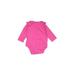 Baby Gap Long Sleeve Onesie: Pink Polka Dots Bottoms - Size 3-6 Month