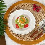 LIYONG 7.87" Porcelain China Dinner Plate, Set of 5 Porcelain China/Ceramic in White | 7.87 W in | Wayfair LIYONG6bf30a1