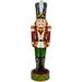 Northlight Seasonal Fiberglass Christmas Nutcracker Soldier w/ Decorative Base Glass/Mercury Glass in Red | 63 H x 16.5 W x 14.5 D in | Wayfair