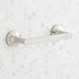 Signature Hardware Lentz Wall Mounted Pivoting Toilet Paper Holder Metal in Gray | Wayfair 466406