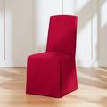 Sure Fit Box Cushion Dining Chair Slipcover Cotton in Red | Wayfair 29929600122