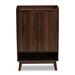 Winston Porter Coolidge 16 Pair Shoe Storage Cabinet Manufactured Wood in Brown | Wayfair F800B0DFBB7A42D8A8182483B664BF5F