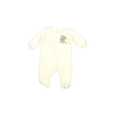 Le Top Long Sleeve Outfit Ivory Crew Neck Bottoms - Size 3-6 Month