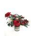 Primrue Red Rose Silk Mixed Arrangement in Vase Silk in Black/White | 13 H x 19 W x 19 D in | Wayfair DC234C55DA1740F985C2D44C7A4C4DB2