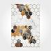 Brown/White 158 x 94 x 0.4 in Area Rug - Everly Quinn Tonora Geometric Machine Woven Polyester Area Rug in Brown/Beige Polyester | Wayfair