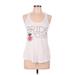 Zara Casual Dress - Mini Scoop Neck Sleeveless: White Print Dresses - New - Women's Size Medium