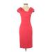 Reiss Casual Dress - Sheath: Red Print Dresses - Women's Size 0