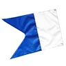 50x35 cm (20x14 pollici) Scuba Diving Dive Boat Alpha Flag National Banner International Sign-blu e