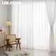 NAPEARL Top Quality White Tulle Curtains For Living Room Decoration Modern Striped Solid Sheer Voile