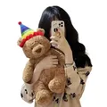 Ins Hot Sale Cute Teddy Bear Soft Doll Bear Barcelo Bear Doll Brown Sweater Bear Plush Soothing Toys