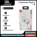 JBL Endurance Peak 3 Auricolare sportivo Bluetooth 5.2 originale Auricolari wireless veri Gancio per l'orecchio Ambient Aware & Talk Thru 50 ore di riproduzione