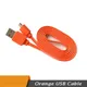 for JBL Charge 3+ Flip3 Flip2 Bluetooth Speaker Orange USB Power Charger Cable Cord Noodle Line