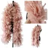 200 grammi Fulffy Leather Pink Turkey feather Boa 2 Yards Big Feathers sciarpa decorativa Wedding