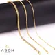 ASONSTEEL Stainless Steel 1 Piece Gold Color Round Snake Rope Link Chain Necklaces For Women Men