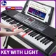 Musical Keyboard Professional Midi Controller Electronic Piano Music Synthesizer Digital 61 Keys