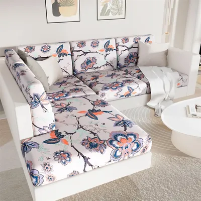 Olanly Sofa Cover Replacement Stretch Chair Adjustable Cushion Cover 1/2/3 Seater Couch Cover Seat Cover For Sofa Seat Slipcover