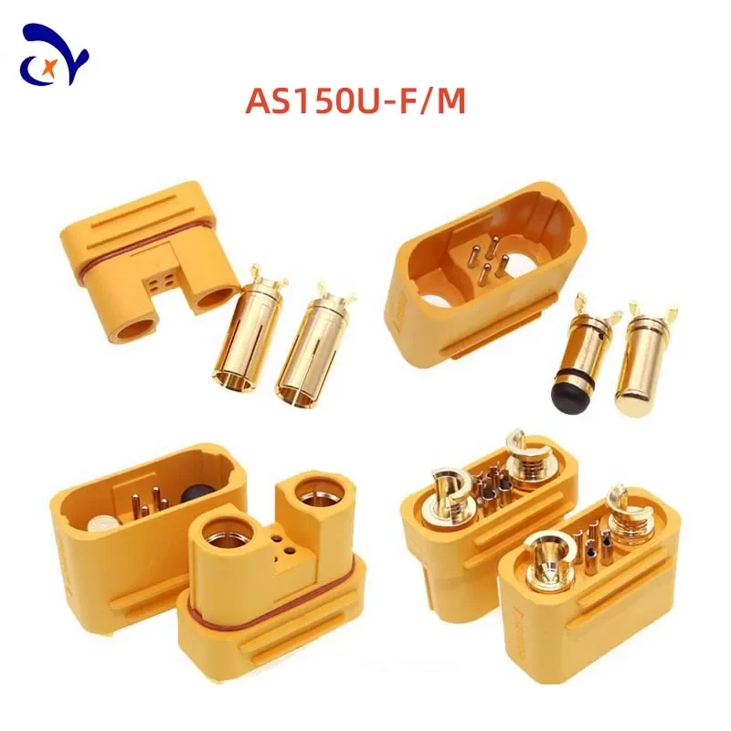 1PCS AS150U, AS150UPW (2 + 4), AS150UPB Stecker Amass Männlich Weiblich Männlich Hohe Strom Modell Flugzeug Stecker Image