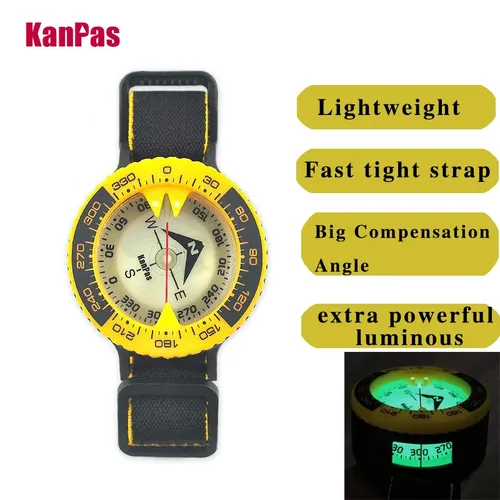 KANPAS 6BAR Scuba tauchen kompass/Dive kompass/Kompass meer navigation/Blau kompass glow