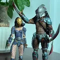 Alien VS Predator Masked Scar Elder Predator Machiko Noguchi Life Death Hornhead Action Figure Model