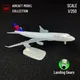 1:250 Metal Aircraft Model Replica Delta Airlines B747 Airplane Scale Miniature Art Decoration