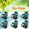 Strong Cute Dark Green Plant Clip 6-Claw Orchid Flowers Support Clamp Climbing Vine Stem Clasp Tied